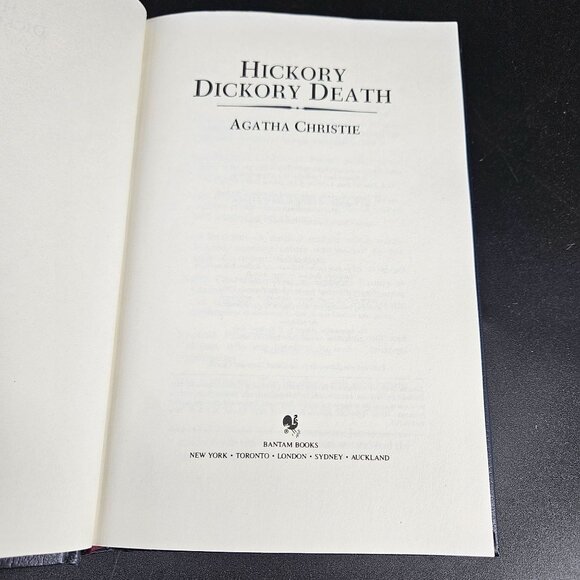Agatha Christie Hickory Dickory Death Hardcover Leather Mystery Collection 1984 - Picture 2 of 10